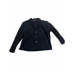 Eleven Stitch Designs Glittering Black Boxy Crinkle Jacket M